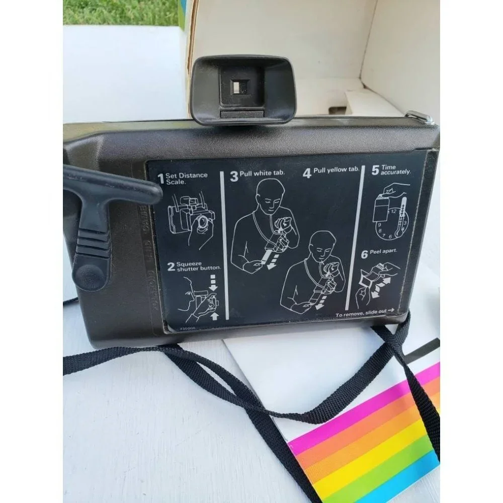 Retro Polaroid MinuteMaker Land Camera 80s colorpack original box photography‎